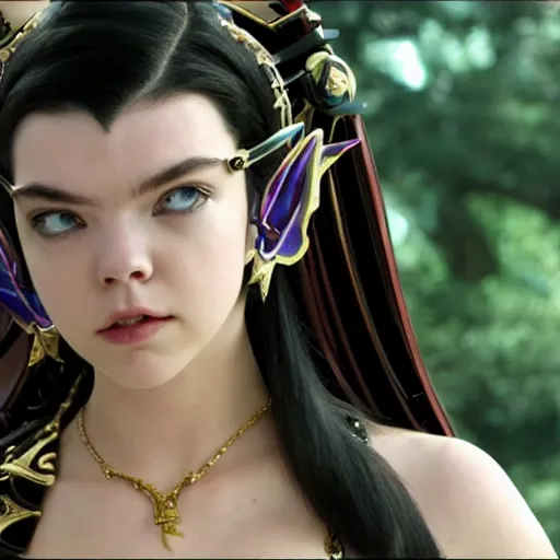 Prompt: Anya Taylor-Joy as Bayonetta 8k resolution very beautiful highly detailed with intricate levels