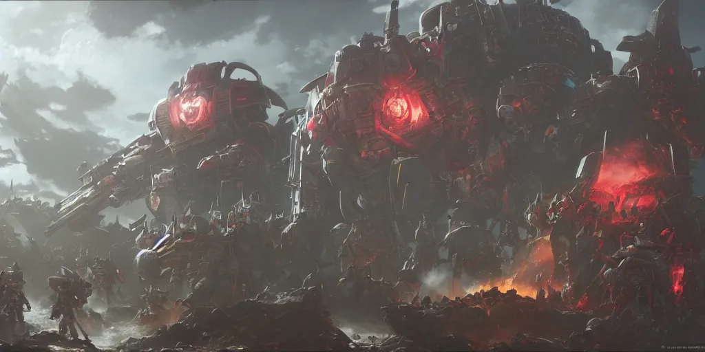 Prompt: warhammer 4 0 k, studio ghibli, pixar and disney animation, sharp, rendered in unreal engine 5, anime key art by greg rutkowski, bloom, dramatic lighting