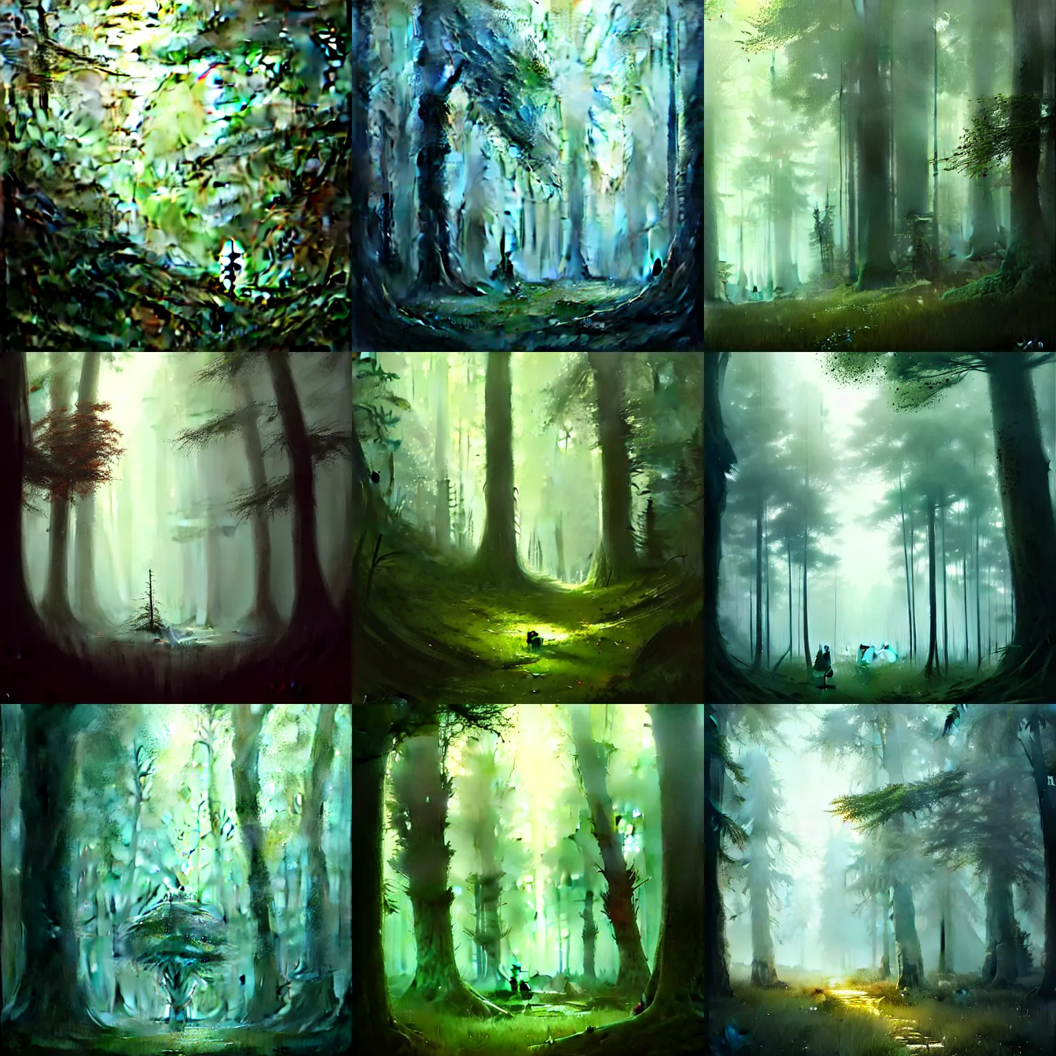Prompt: a beautiful forest by Greg Rutkowski