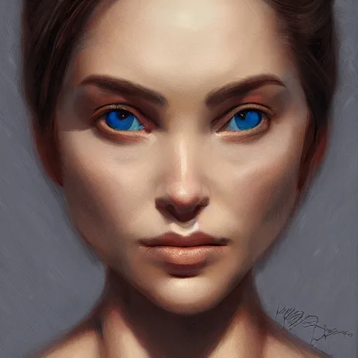 Prompt: portrait of a woman, by matt deslauriers, highly detailed, featured on artstation