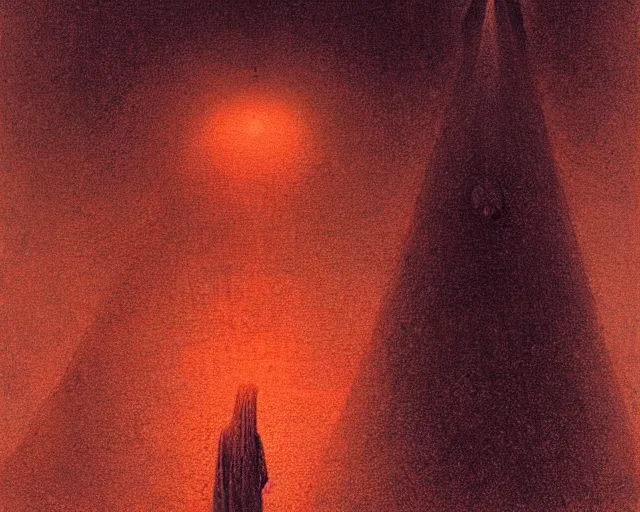 Image similar to by francis bacon, beksinski, mystical redscale photography evocative. nyarlathotep