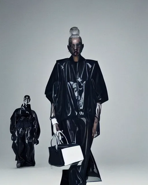 Image similar to leaked screenshot of Balenciaga campaign for the year 2049