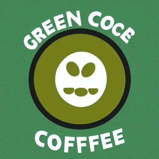 Image similar to green circular coffee shop logo, depicting disgusting and dirty dog in center