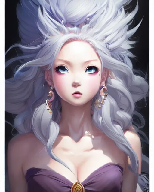 Prompt: character concept art of ssunbiki as an anime thunderstormy cloud goddess of lightning | | cute - fine - face, pretty face, realistic shaded perfect face, fine details by stanley artgerm lau, wlop, rossdraws, james jean, andrei riabovitchev, marc simonetti, and sakimichan, tranding on artstation