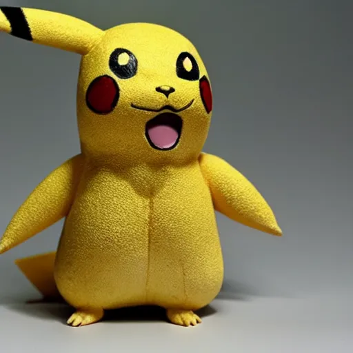 Image similar to Pikachu Sculpture made out of Papyrus