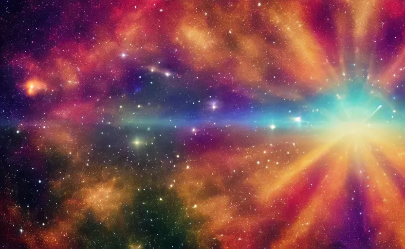Prompt: cinematic still image of star field universe background from the intro to the twilight zone, iconic tv show intro scene, 4 k uhd, beautiful detailed, colorful kodak film