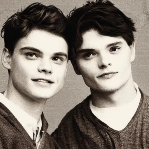 Image similar to Gilbert Blythe and johnny deep as college students