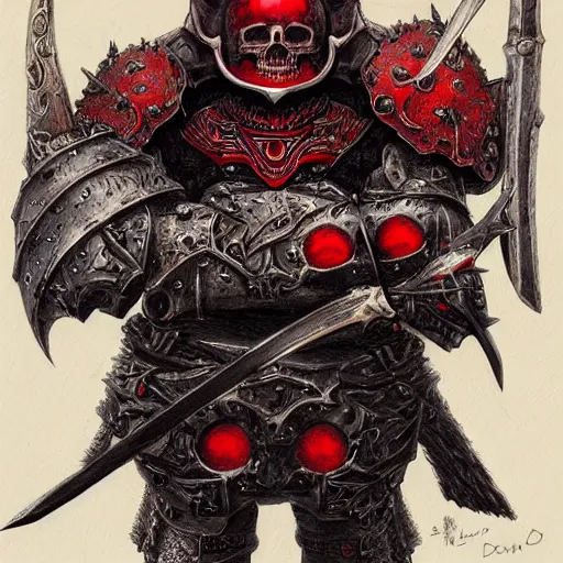 Image similar to berserk skull knight armor and sword, anthropomorphic shiba inu, red black aura, fantasy, dark, portrait art by donato giancola and greg rutkowski, realistic face, digital art, trending on artstation, symmetry