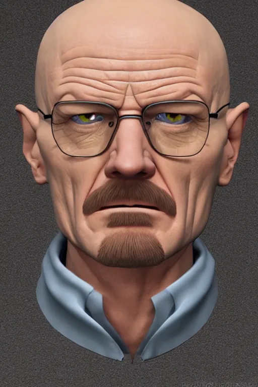 Prompt: walter white megamind, photorealistic, highly detailed,