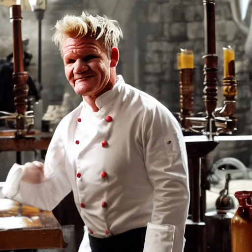 Image similar to gordon ramsay in a deleted scene from pirates of carribean