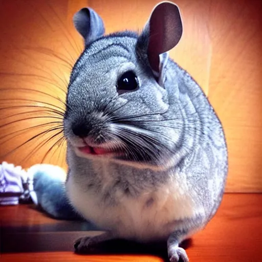 Image similar to “ very cute pixar chinchilla from a disabled veterans perspective ”