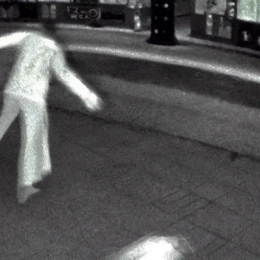 Image similar to cctv footage of a ghost attacking a person