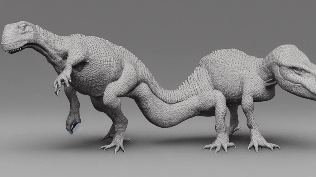 Image similar to a 3d print model of a dinosaur