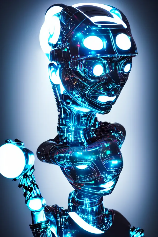 Prompt: detailed photo of the half - cybernetic robo catgirl with human face, symmetry, awesome exposition, very detailed, highly accurate, intricate, professional lighting diffracted lightrays, 8 k, sense of awe, science fashion magazine cover