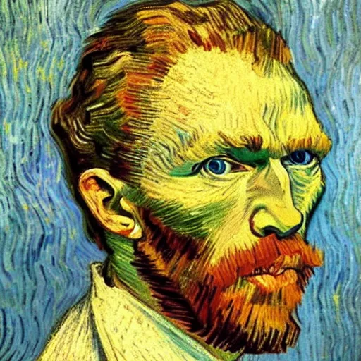 Prompt: Intricate five star Vincent Van Gogh facial portrait by Pablo Picasso, oil on canvas, high detail, matte finish, high contrast, 3d depth, masterpiece, vivid colors, artstationhd
