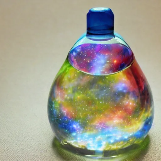 Image similar to a universe in a bottle