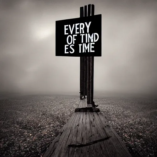 Image similar to every end of the time is another begun, surreal