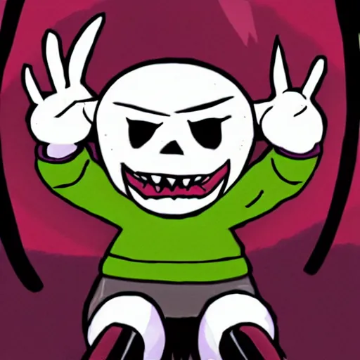 Prompt: sans in homestuck