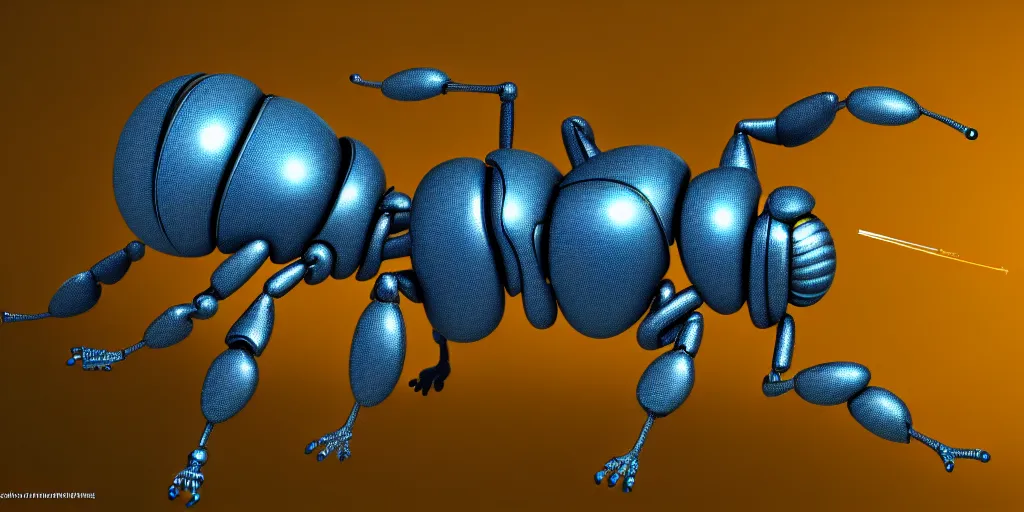 Image similar to blueprint for a nanobot bee, intricate details, nano bee technology, highly detailed, 8 k resolution,