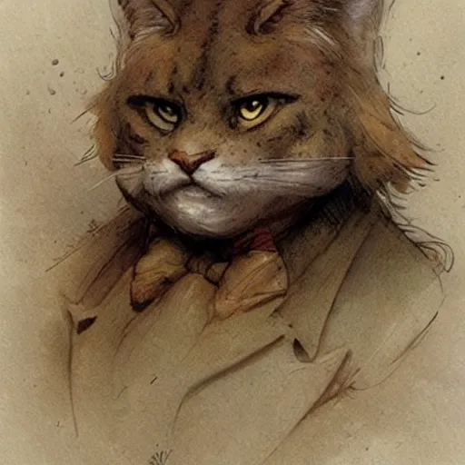 Image similar to ( ( ( ( ( garfield. muted colors. ) ) ) ) ) by jean - baptiste monge!!!!!!!!!!!!!!!!!!!!!!!!!!!