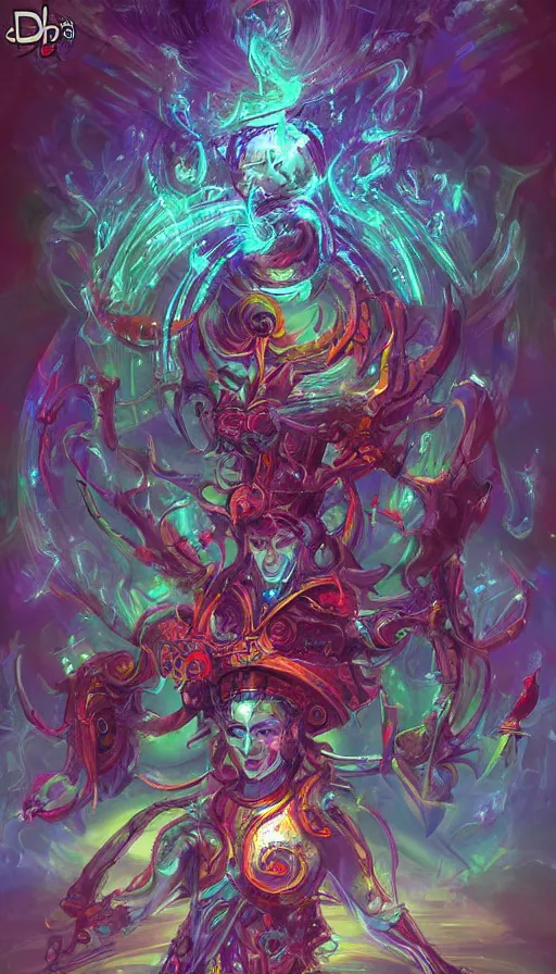 Image similar to psytrance artwork, by d & d concept artists