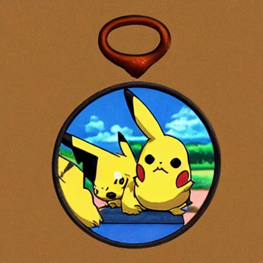 Image similar to pikachu, studio ghibli
