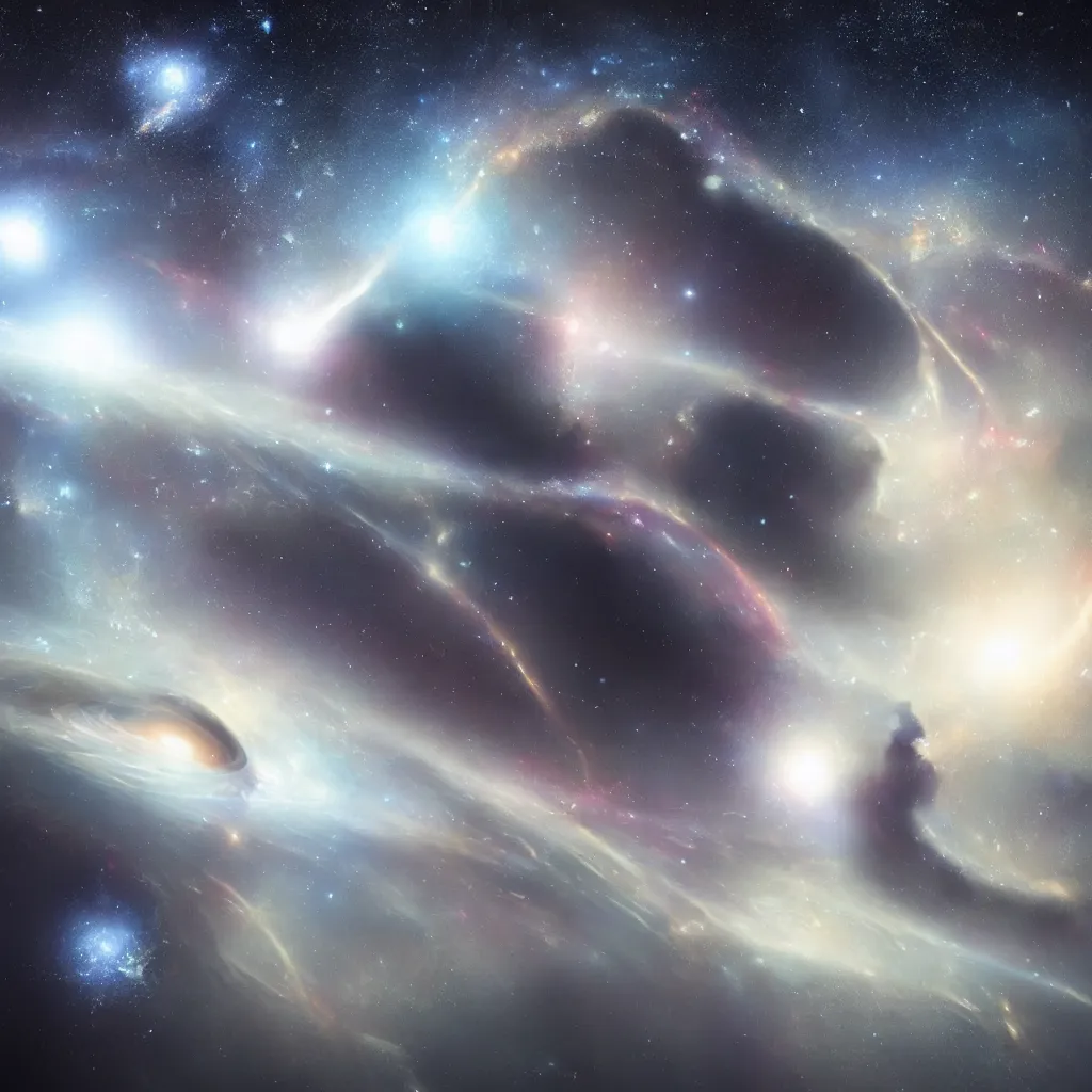 Prompt: undiscovered galaxies beyond our comprehension, ultra-realistic, sci-fi, futuristic