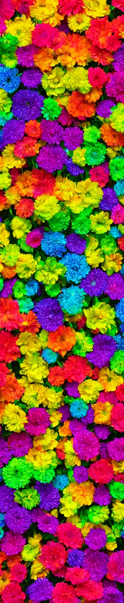 Image similar to vertical macro rainbow flowers