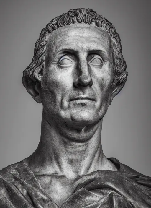 Image similar to a full portrait photo of julius caesar, f / 2 2, 3 5 mm, 2 7 0 0 k, lighting, perfect faces, award winning photography.