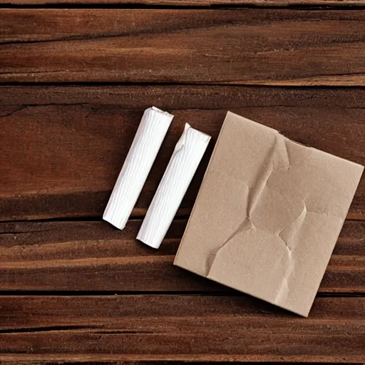 Prompt: a pack of cigarettes but it's bacons inside, product photography