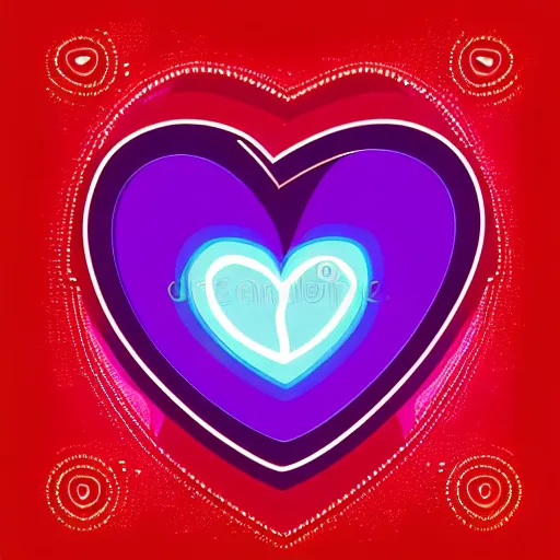 Image similar to dark magical heart logo, 4 k, vector illustration, hd