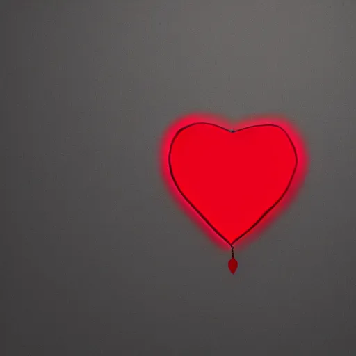 Prompt: fantastic cinematographic illustration where a red heart appears