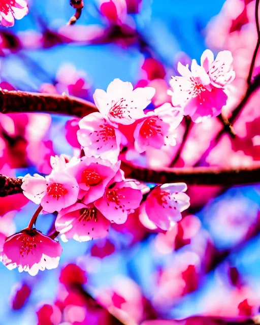 Image similar to highly stylized low brow gooey cherry blossoms charlie immer soft daylight 8k high angle shallow depth of field