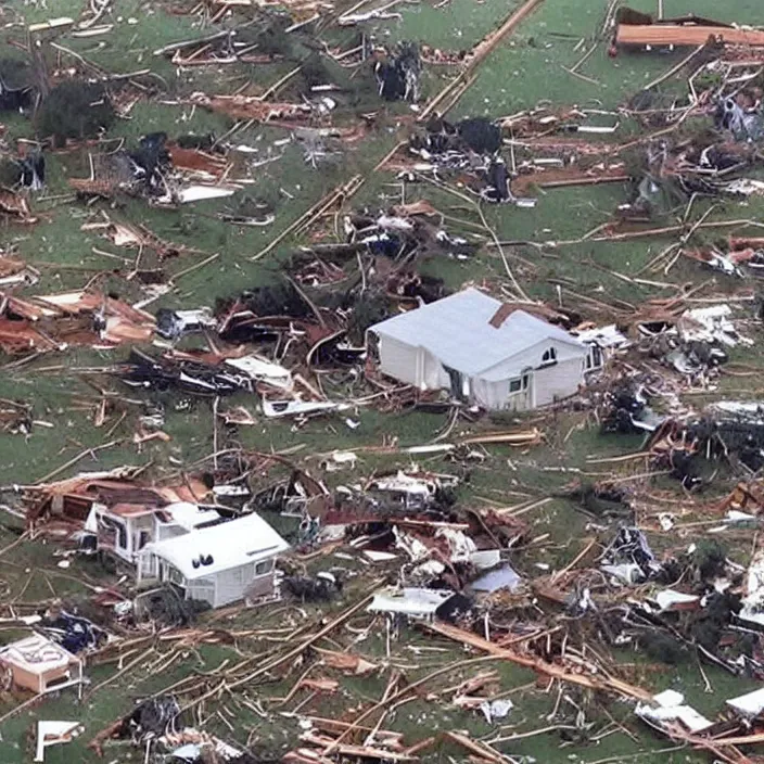 Image similar to on cnn f5 tornado destroying a town trending on twitter real