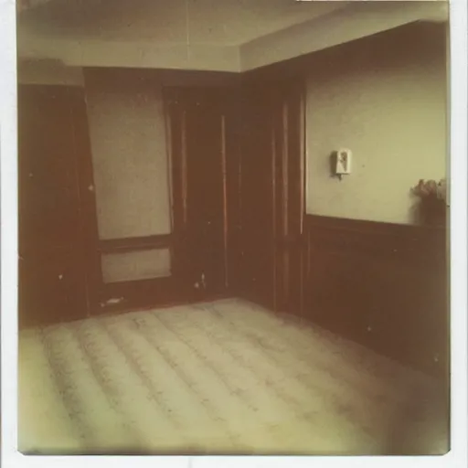Prompt: polaroid photo of hantu in living room interior - n 9