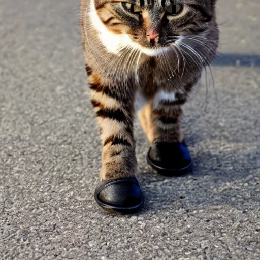 Prompt: a cat wearing boots