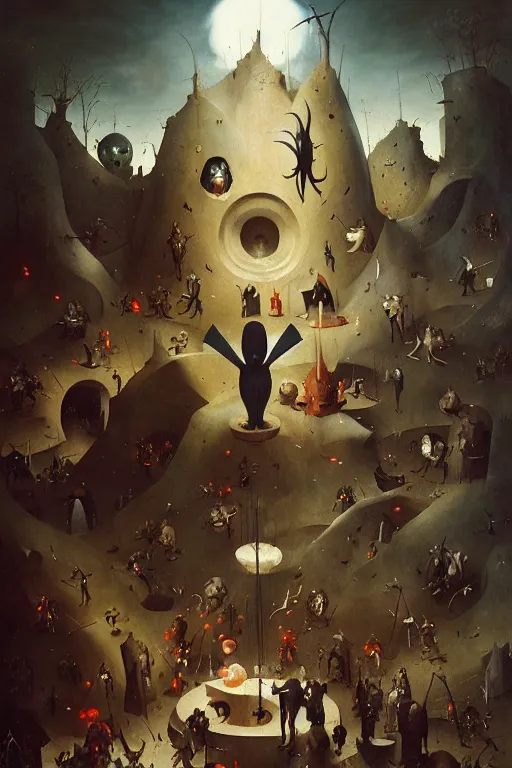 Prompt: hieronymus bosch, greg rutkowski, anna podedworna, painting of the x - men 1 9 9 0 s