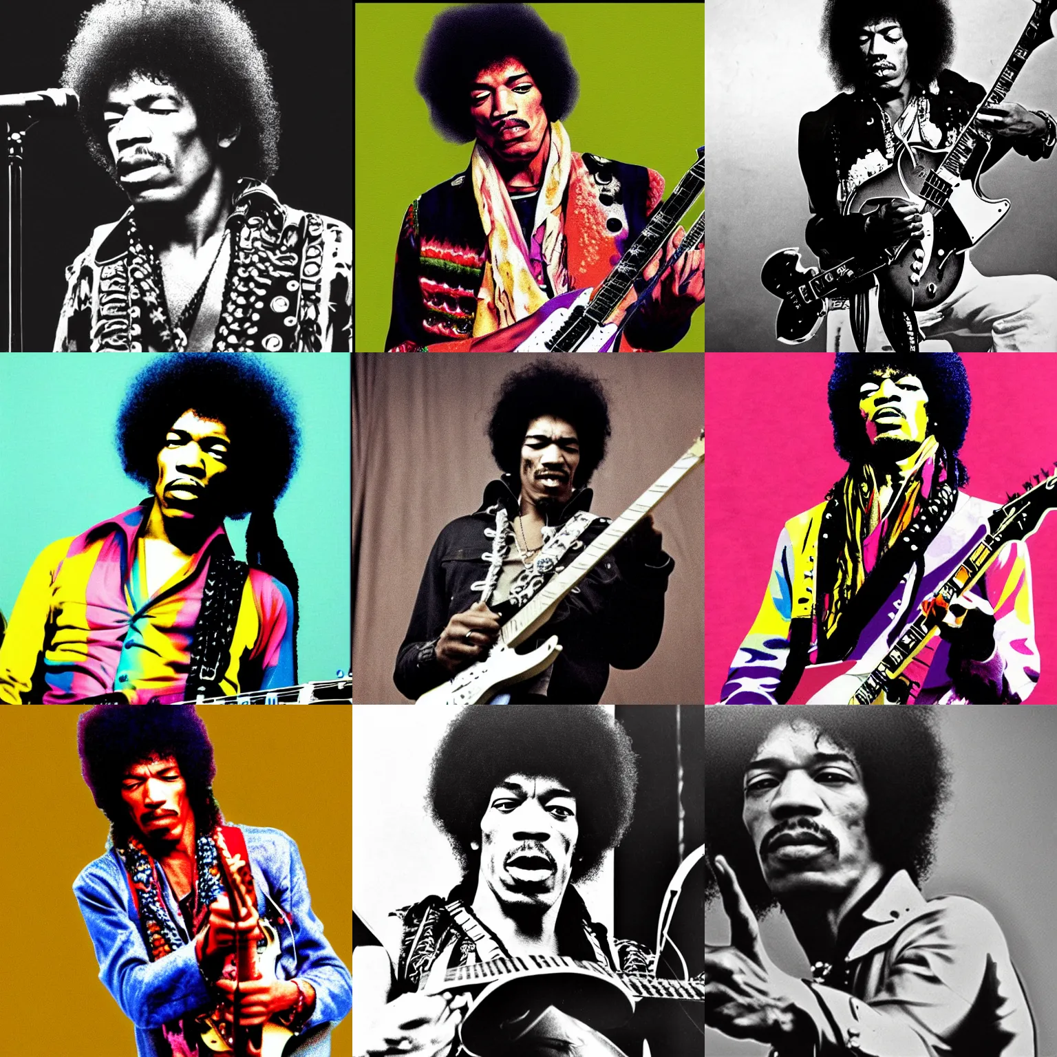 Prompt: left handed Jimi Hendrix
