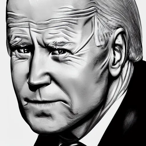 Prompt: joe biden character portrait, concept art, intricate details, highly detailed photorealistic portrait in the style of adam hughes, seseon yoon, artgerm and warren louw