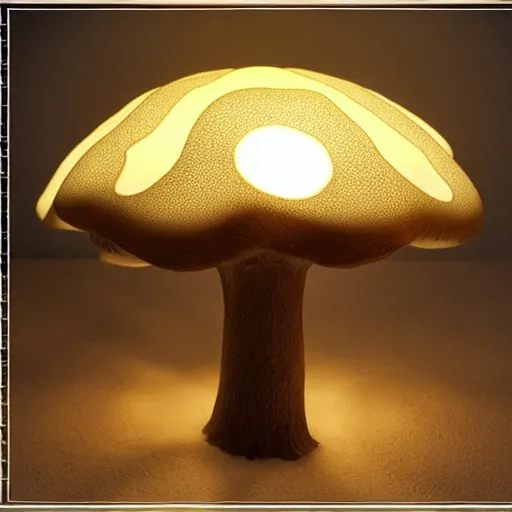 Image similar to mushroom lamp design, concept design