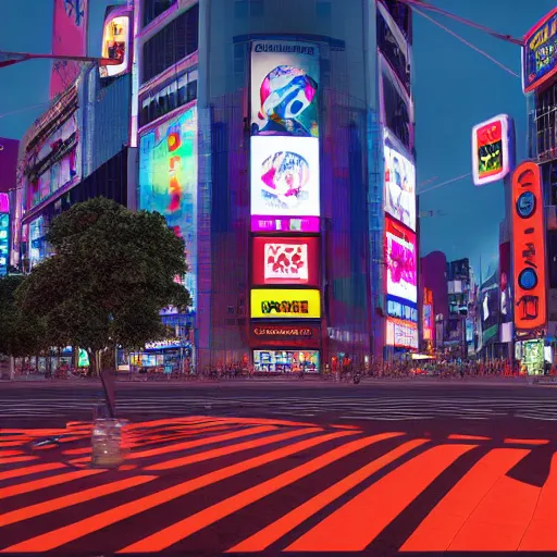 Image similar to shibuya crossing, psychedelic, spiral clock, octane render, 4K, HD