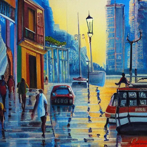 Prompt: rio de janeiro painted by alexei lantsev