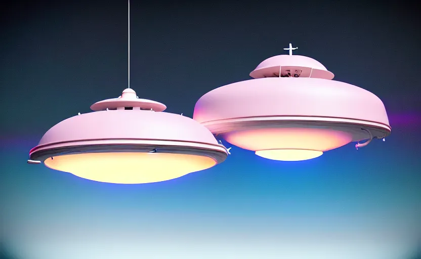 Image similar to a pastel color secret ufo hangar s - 4 bob lazar flying saucer, extremely intricate and detailed 8 k cinematic lighting, hyper realism