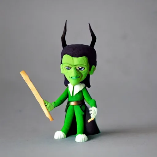 Prompt: loki claymation