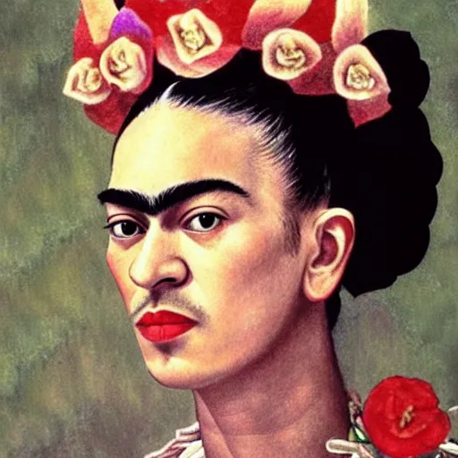 Image similar to beautiful Frida Kahlo
