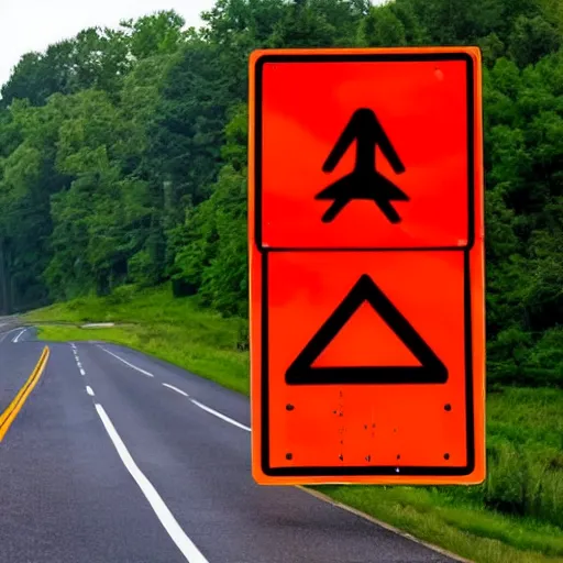 Image similar to road sign warning drivers that they are entering ohio and telling them to turn back