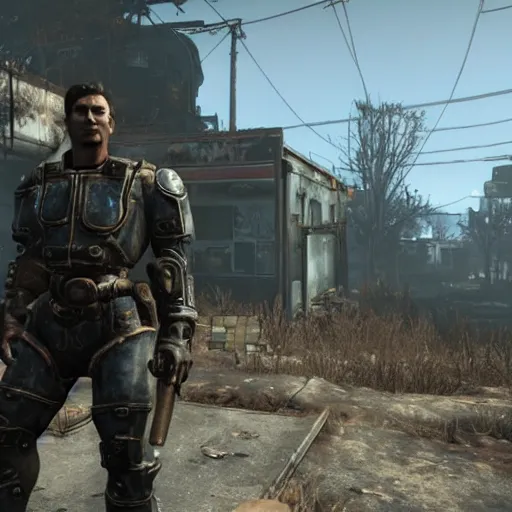 Prompt: rodd howard in fallout 4