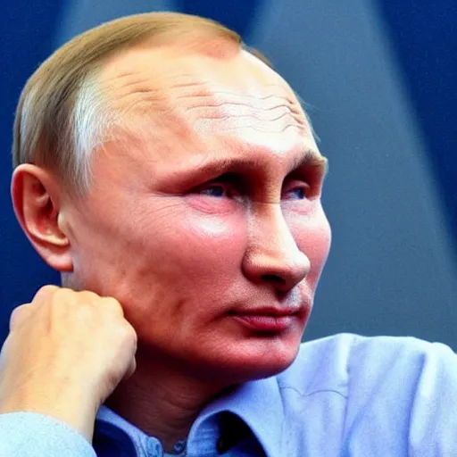 Image similar to putin teams up with a mysterious teenage putin