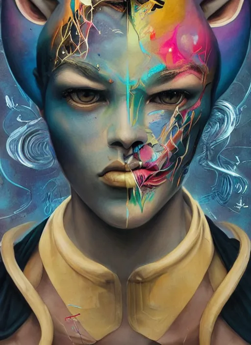 Prompt: beautiful portrait Mewtwo, by Tristan Eaton, Stanley Artgermm, Tom Bagshaw, Greg Rutkowski, Carne Griffiths. trending on DeviantArt, face enhance, hyper detailed, trending on Artstation, 8k, masterpiece, graffiti paint, fine detail, full of color, intricate detail, golden ratio illustration