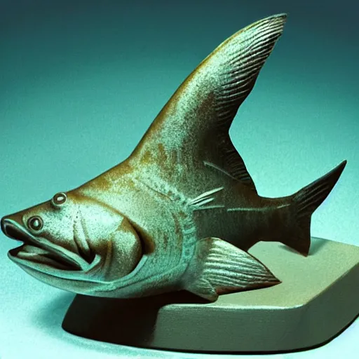 Image similar to fish, but it is a beautiful statue